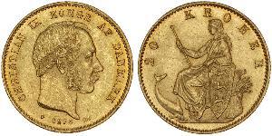 20 Krone Dinamarca Oro Christian IX de Dinamarca (1818-1906)