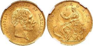 20 Krone Dinamarca Oro Christian IX de Dinamarca (1818-1906)