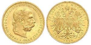 20 Krone Imperio austrohúngaro (1867-1918) Oro Franz Joseph I (1830 - 1916)
