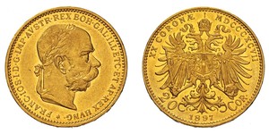 20 Krone Impero austro-ungarico (1867-1918) Oro Franz Joseph I (1830 - 1916)