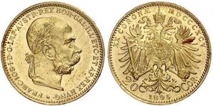 20 Krone Impero austro-ungarico (1867-1918) Oro Franz Joseph I (1830 - 1916)