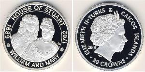 20 Krone Islas Turcas y Caicos Plata 