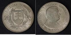 20 Krone Slovakia Silver 