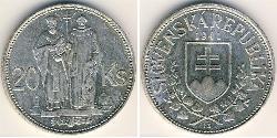 20 Krone Slovakia Silver 