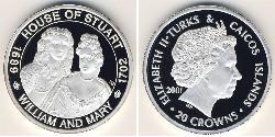 20 Krone Turks and Caicos Islands Silver 