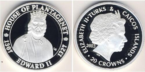 20 Krone Turks and Caicos Islands Silver 