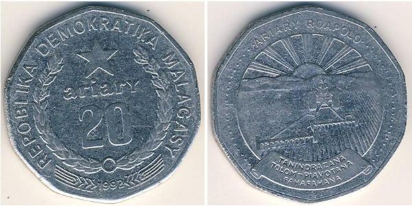 20 Krone Madagaskar Stahl 