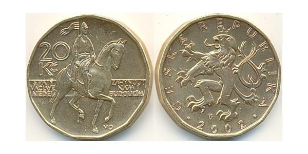 20 Krone Czech Republic Steel/黃銅 
