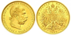 20 Krone 奥匈帝国 (1867 - 1918) 金 弗朗茨·约瑟夫一世 (1830 - 1916)