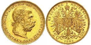 20 Krone 奥匈帝国 (1867 - 1918) 金 弗朗茨·约瑟夫一世 (1830 - 1916)