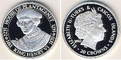 20 Krone Turks and Caicos Islands 銀 
