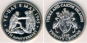 20 Krone Turks and Caicos Islands 銀 