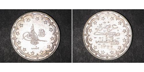 20 Kurush Imperio otomano (1299-1923) Plata Mehmed V