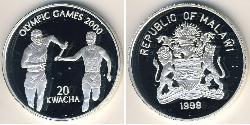 20 Kwacha Malawi Argent 