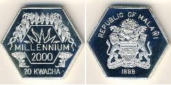 20 Kwacha Malawi Argent 