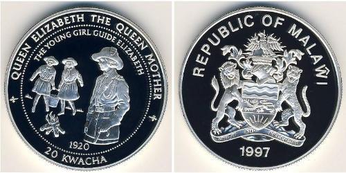20 Kwacha Malaui Plata 