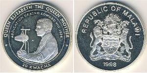 20 Kwacha Malawi Silber 