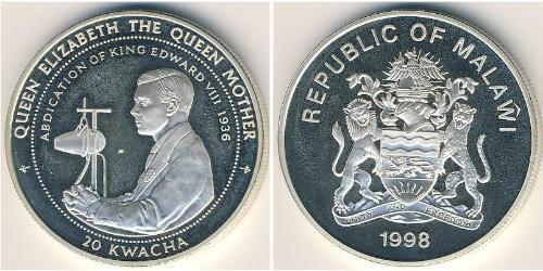 20 Kwacha Malawi Silber 
