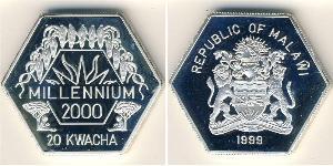 20 Kwacha Malawi Silver 
