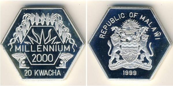 20 Kwacha Malawi Silver 