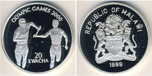 20 Kwacha Malawi 銀 