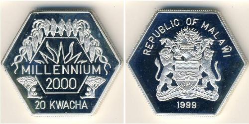 20 Kwacha Malawi 銀 