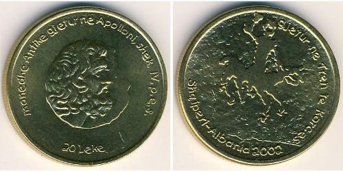 20 Lek Albanien Bronze 