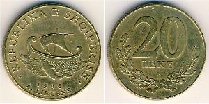 20 Lek Albanien Messing 