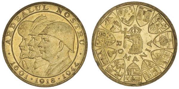 20 Leu Kingdom of Romania (1881-1947) Gold Michael of Romania
