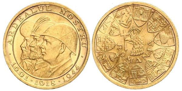 20 Leu Kingdom of Romania (1881-1947) Gold Michael of Romania
