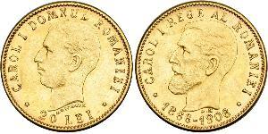 20 Leu Königreich Rumänien (1881-1947) Gold Karl I. (Rumänien) (1839 - 1914)