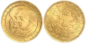 20 Leu Königreich Rumänien (1881-1947) Gold Michael I. (Rumänien)