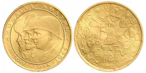 20 Leu Königreich Rumänien (1881-1947) Gold Michael I. (Rumänien)