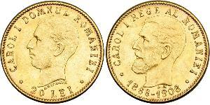 20 Leu Regno di Romania (1881-1947) Oro Carlo I di Romania (1839 - 1914)