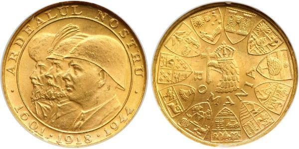 20 Leu Regno di Romania (1881-1947) Oro Michele I di Romania