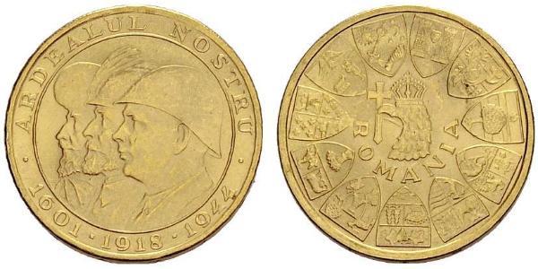 20 Leu Reino de Rumanía (1881-1947) Oro Miguel I de Rumania