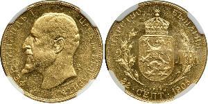 20 Lev 保加利亚 金 Ferdinand I of Bulgaria (1861 -1948)