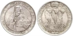 20 Lira Saint-Marin Argent 