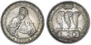 20 Lira Saint-Marin Argent 