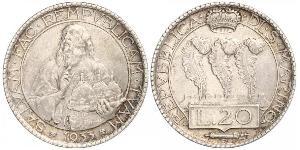 20 Lira Saint-Marin Argent 