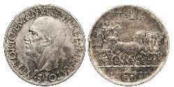 20 Lira Kingdom of Italy (1861-1946) Argento Vittorio Emanuele III d