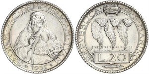 20 Lira San Marino Argento 