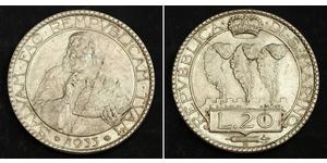 20 Lira San Marino Argento 