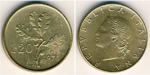 20 Lira Italy Bronze/Aluminium 