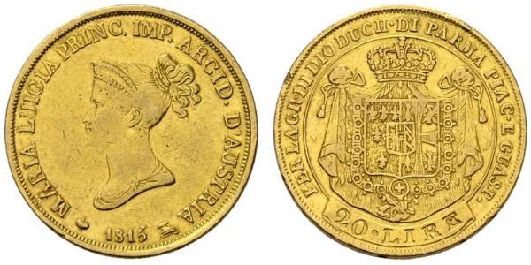 20 Lira Italian city-states Gold 
