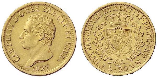 20 Lira Italien / Italian city-states Gold 