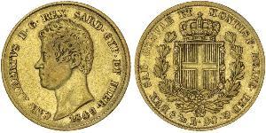 20 Lira Königreich Sardinien (1324 - 1861) / Italien Gold Karl Albert (Sardinien-Piemont) (1798 - 1849)