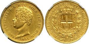 20 Lira Königreich Sardinien (1324 - 1861) / Italien Gold Karl Albert (Sardinien-Piemont) (1798 - 1849)