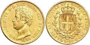 20 Lira Königreich Sardinien (1324 - 1861) / Italien Gold Karl Albert (Sardinien-Piemont) (1798 - 1849)