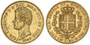 20 Lira Königreich Sardinien (1324 - 1861) / Italien Gold Karl Albert (Sardinien-Piemont) (1798 - 1849)